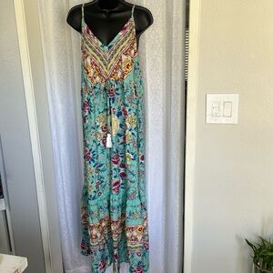 RUSTTYDUSTTY BOHO MAXI SUNDRESS Sz:XXL